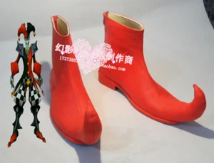 LOL Shaco Rojo Halloween Payaso Juegos con disfraces Zapatos Botas H016 - Imagen 1 de 2