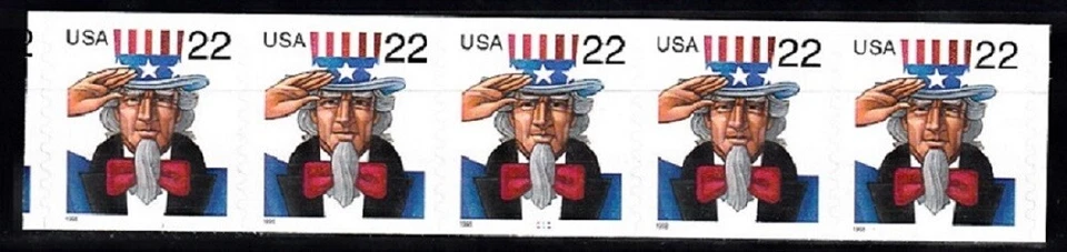 USA PNC SC# 3263 UNCLE SAM 22c.SELF ADHESIVE MNH PL# 1111  - Image 1 of 1