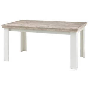 Landhaus Esstisch in Pinie/weiß Tisch 160cm Esszimmertisch Holztisch Küchentisch - Bild 1 von 4