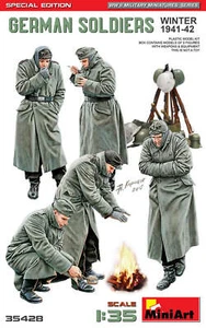 Miniart 1/35 Miniart German Soldiers Winter 1941-42 Plastic Model Kit - Picture 1 of 1