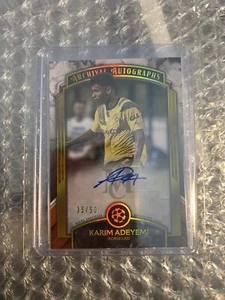2022-23 Topps Museum Collection UEFA Archival Karim Adeyemi Auto 35/50 - Picture 1 of 3
