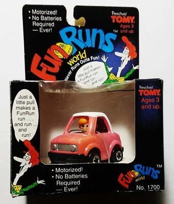 Vintage 1991 TOMY Fun Runs World Zippity Zelda Pull-Back Car *IN BOX* 90s Toy - Image 1 of 2