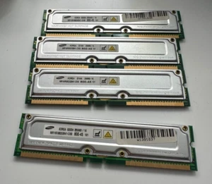 4 x 256 MB 184-pin RDRAM Rambus PC-800 non-ECC 45ns  'Samsung MR16R082GBN1-CK8 - Bild 1 von 2