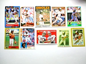 Eddie Murray Baseballkarten Lot 10 Baseballkarten - Baltimore Orioles - Lot #1 - Bild 1 von 10