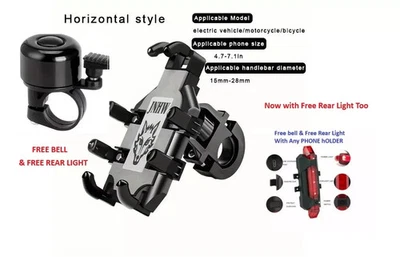Mobile Phone Holder Bike Handlebar Adjustable Mount Bracket for Bike, Motorbike  - Image 1 of 4