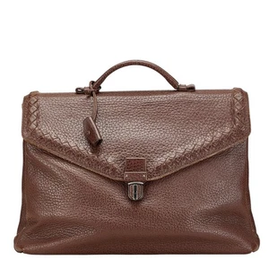 BOTTEGAVENETA INTRECCIATO Business bag briefcase mens 【Used】 - Picture 1 of 14