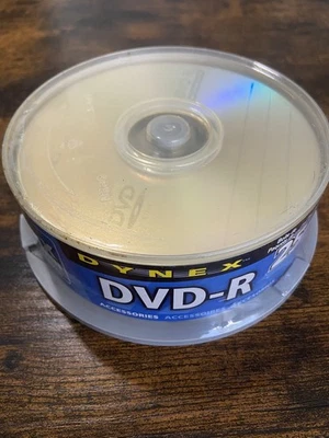 Dynex DVD-R 16x 120 Minutes 4.7 GB 25 Pack New Sealed For Data & Video - Image 1 of 4