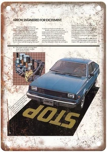 1979 Plymouth Arrow Vintage Auto Advertisement Retro Look Metal Sign AN1149 - Picture 1 of 1