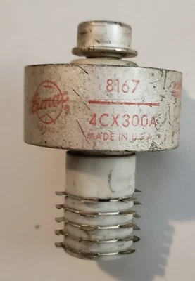 Tubo de vacío Eimac 4CX300A 8167 tubo transmisor Foto 1 de 4