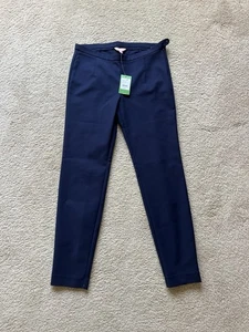 Pantaloni da pranzo elasticizzati Lilly Pulitzer Alessia in Midnight Navy taglia 10 nuovi $138 - Foto 1 di 10