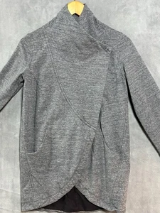 Lululemon Thats A Wrap Sweater Jacket Grey Womens Size 6 Athletic Comfort Soft - Picture 1 of 14