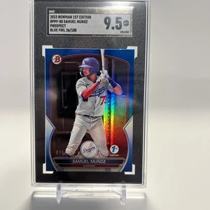 Bowman Classificato 9.5 2023 1° Edizione Samuel Munoz Foglio Blu/150 - Foto 1 di 2