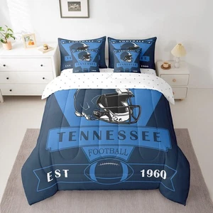 American Football City Tennessee Comforter Set with Sheets,Football 7 Piece B... - Bild 1 von 6