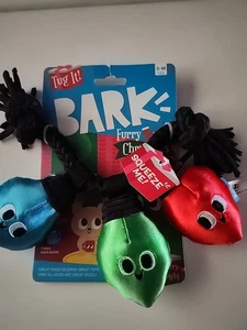 Bellen Weihnachtsbeleuchtung Seil Quietscher Hundespielzeug Merry Dwight Größe S-M - Bild 1 von 8