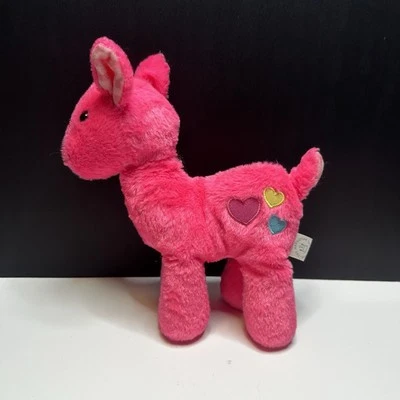 Manhattan Pink Fawn Deer Plush Heart Stripe Ear Floppy Stuffed Plush Toy 9” HTF - Image 1 of 4
