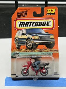 Vintage 1998 Matchbox Mountain Cruisers Dirt Bike con pilota #93/100 serie 19 nuova con scatola - Foto 1 di 2