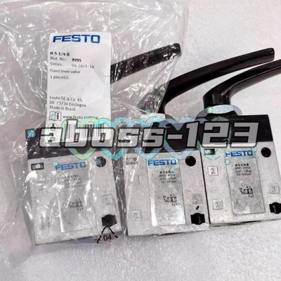 Festo H-5-1/4-B 8995 Pneumatic Hand Lever Valve#1pcs New In Box - Image 1 of 4