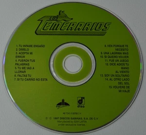 Los Temerarios (CD, Dimelo: 15 Baladas De Oro, Emi Latin, 1997 - DISC ONLY - Picture 1 of 3