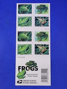 20 USPS Frösche Briefmarkenheftchen - verwenden oder sammeln! - Bild 1 von 2