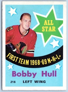 Bobby Hull All-Star 1969-70 O-Pee-Chee 69-70 #216 sehr guter Zustand + 85242 - Bild 1 von 2