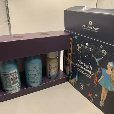 Champú y acondicionador Pureology Strength Cure + juego de viaje en spray fanático del color Foto 1 de 4
