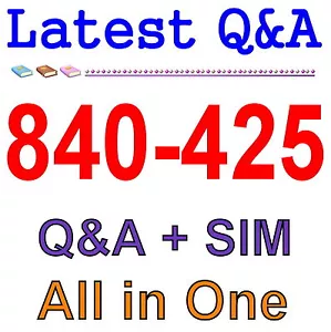 Cisco Best Practice Material For 840-425 Exam Q&A+SIM - Picture 1 of 1