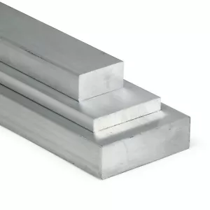 Tige plate en aluminium longueur au choix aluminium matériau plat profilé en aluminium plat - Photo 1/5