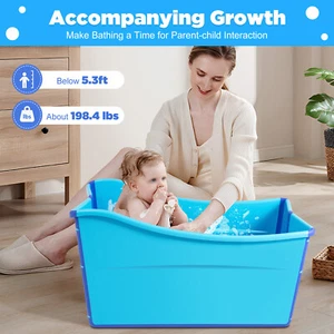 Bañera Plegable Bañera Plegable Bañera de Agua Bañera Plegable Adultos 98*50*56cm - Imagen 1 de 15