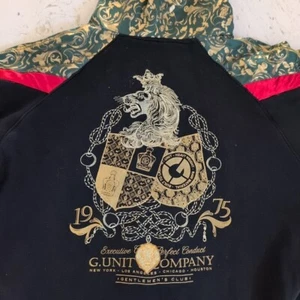 Vintage G Unit Heavy Weight Full Zip Track Jacket Pinstripe Size XXL 50 Cent - Picture 1 of 15