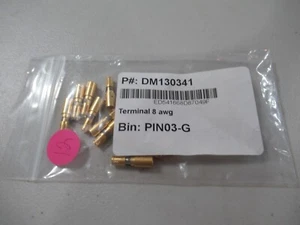 12 Pack ITT Cannon DM130341 D-Sub Connector Socket Crimp 8AWG, Gold *NEW* - Picture 1 of 3
