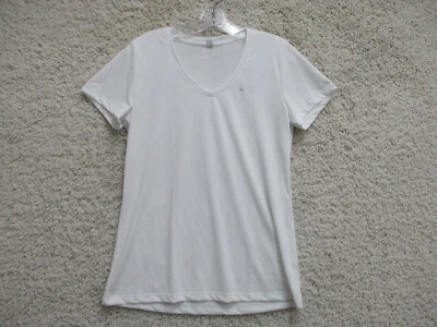Camisa Under Armour Mediana Adulto Blanca Atlética Elastizada Logo Elastizada Gimnasio Mujer M Foto 1 de 4