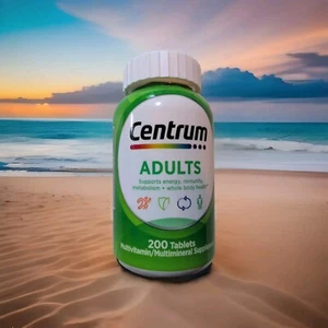 Centrum Adults Multivitamin/Multimineral Supplement 200 Tablets 12/25 - Picture 1 of 8