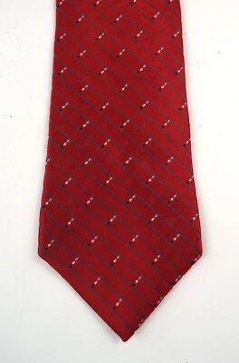 Corbata para hombre Cambridge Classics 3,75 pulgadas de ancho roja 100 % seda devoluciones gratuitas Foto 1 de 3