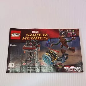 LEGO 76029 Marvel Super Heroes Guardiani della Galassia solo libretto manuale - Foto 1 di 1