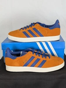 Size 8.5 - adidas Gazelle Bright Orange Royal - GY7374 - Picture 1 of 11