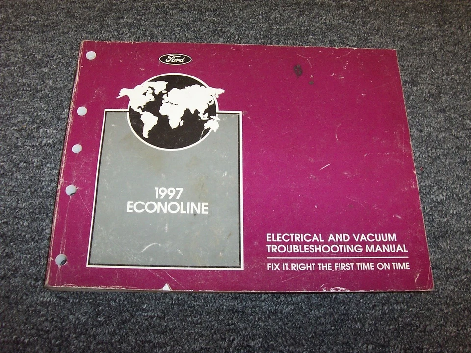 1997 Ford Econoline E150 E250 E350 электрическая проводка вакуумная схема ручная xo - Изображение 1 из 1