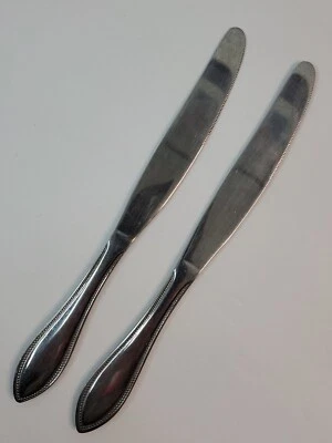Cuchillo de cena diario Pfaltzgraff 9,38" cubiertos 2 unidades de acero inoxidable Foto 1 de 4