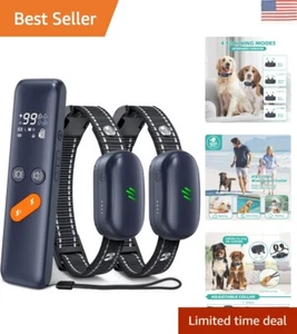 2680ft Remote 4-Mode Dog Training Collar Set for 2 Dogs - Waterproof & Efficient - Picture 1 of 8