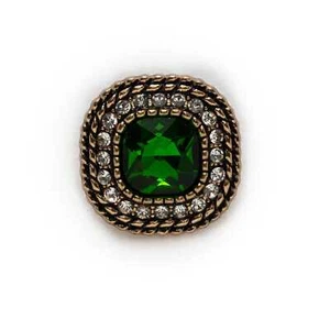 5pcs Rhinestones Metal Button Clothing Sewing Decor Accessories Coat Jacket DIY - Picture 1 of 8