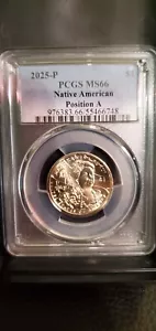 Beauty! 2025-P PCGS MS66 Native American Dollar Position A - Picture 1 of 2