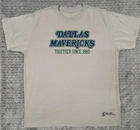 Dirk Nowitzki 20 Years Dallas Mavericks Men's XL Gray T Shirt NBA Basketball Cover