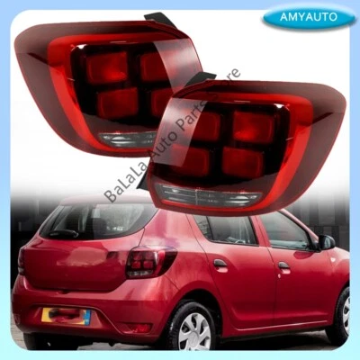 LH&RH Rear Tail Light Driving Signal Lamp For Renault Dacia Sandero 2016-2020 - Image 1 of 4