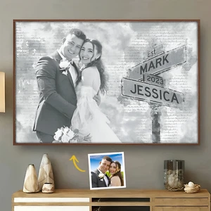 Foto personalizzata Ho bisogno di te perché ti amo - regalo per marito moglie, anniversario - Foto 1 di 3