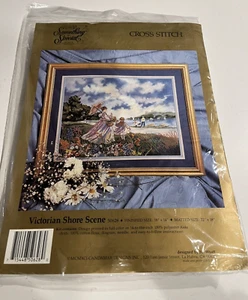 Vintage 1991 Something Special Cross Stitch VICTORIAN SHOW SCENE 50628 NEW - Picture 1 of 2
