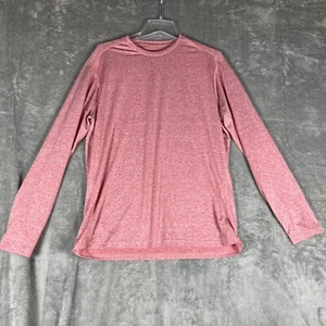 Camisa de correr para mujer talla rosa jaspeado manga larga poli spandex reflectante - Imagen 1 de 4