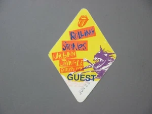 Rolling Stones radio promo satin sticker Urban Jungle Euro 6/25/90 Guest T-Bird! - Picture 1 of 1