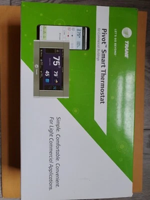 TRANE Pivot Smart Thermostat, Model No. BAYSTAT814A - Image 1 of 2