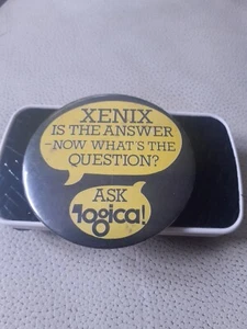 Xenix Computer Operating System Vintage Badge - Foto 1 di 3