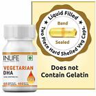 INLIFE Wegetariański suplement Omega 3 DHA Olej z glonów 400 mg na porcję -60 warzyw