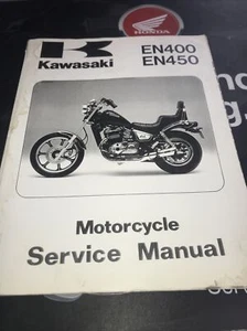 1985 1987 1988 1990 Kawasaki EN400 EN450 Service Shop Manual 99924-1056-04 - Picture 1 of 3